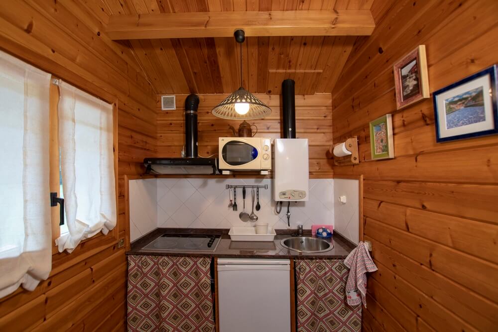 Cocina Vivienda vacacional La Ardilla en Oviñana, Cudillero.