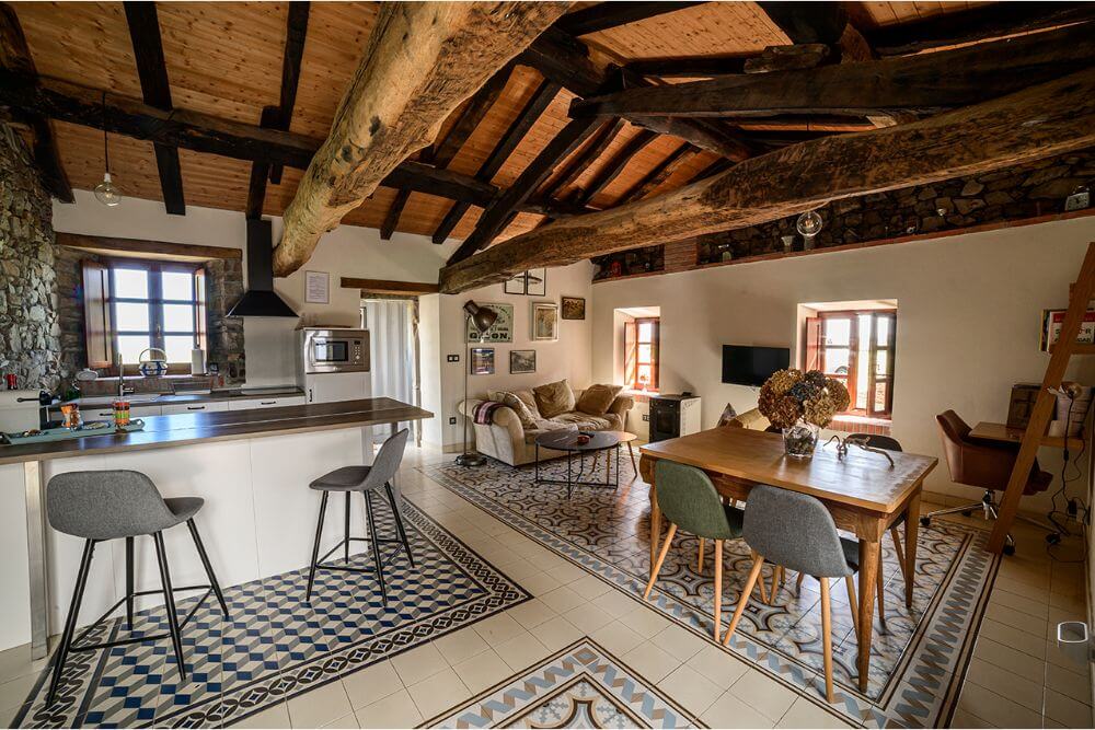 Cocina comedor Casa rural Al Otro lado del Mar, Oviñana Cudillero