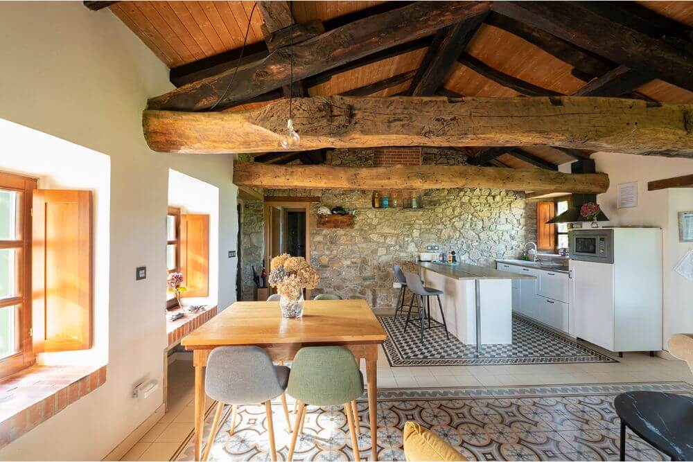Cocina comedor Casa rural Al Otro lado del Mar, Oviñana Cudillero