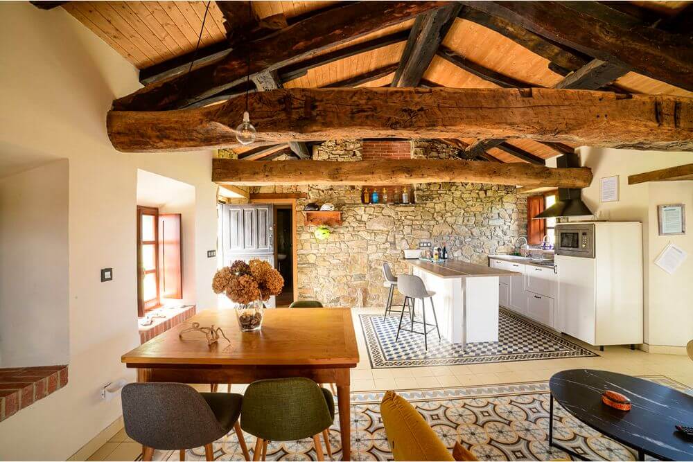 Cocina comedor Casa rural Al Otro lado del Mar, Oviñana Cudillero