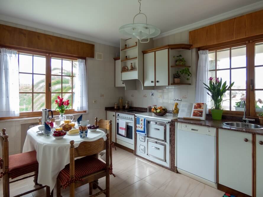 Cocina Casa Armando, Vivienda vacacional en Oviñana, Cudillero.