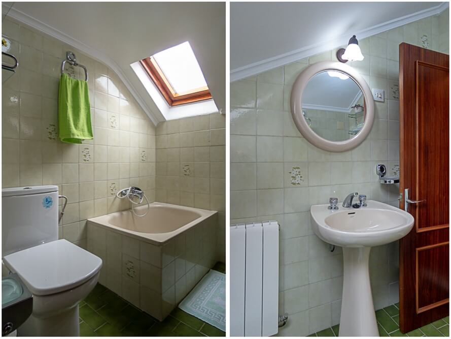 baño Casa Armando, Vivienda vacacional en Oviñana, Cudillero.