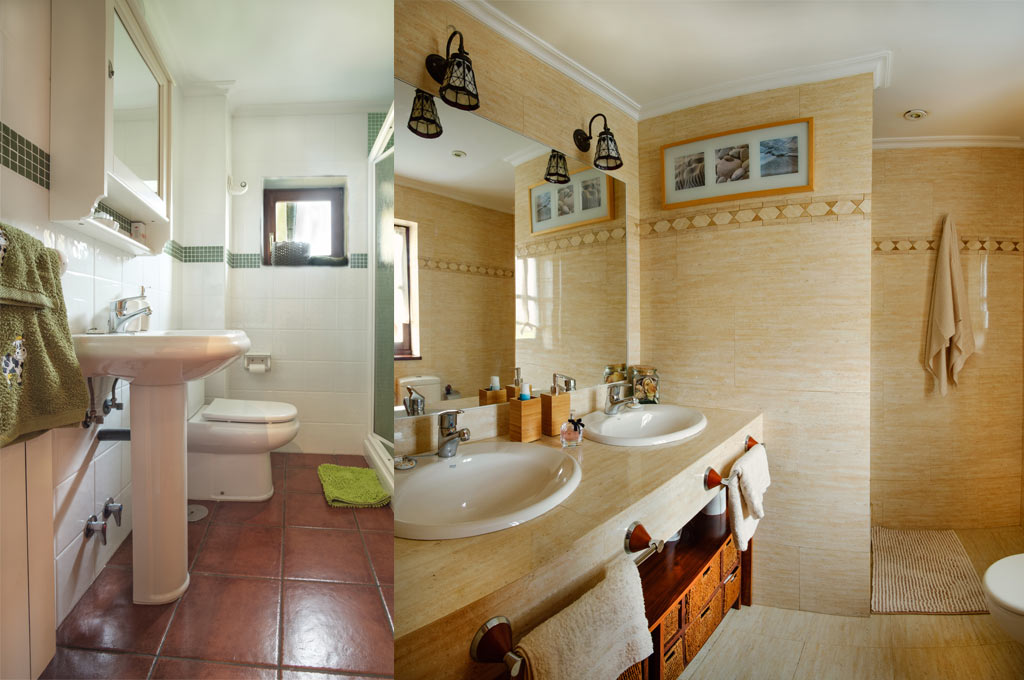 Baños Vivienda vacacional en Oviñana CudilleroHuerta de la Capilla