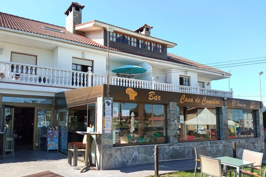 El Único bar y comidas en Oviñana, Cudillero.