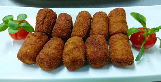 Croquetas Restaurante Casa Vieja del Sastre en Oviñana, Cudillero