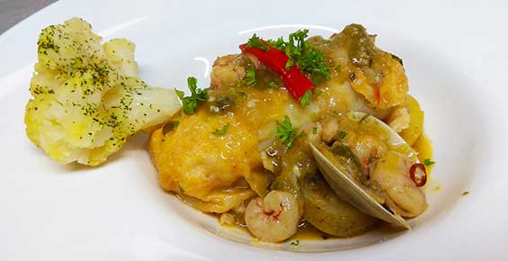 Pescados Restaurante Casa Vieja del Sastre en Oviñana, Cudillero