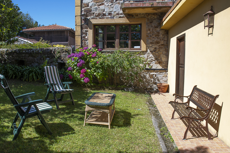 Terraza exterior Vivienda vacacional el cueto en Oviñana, Cudillero.